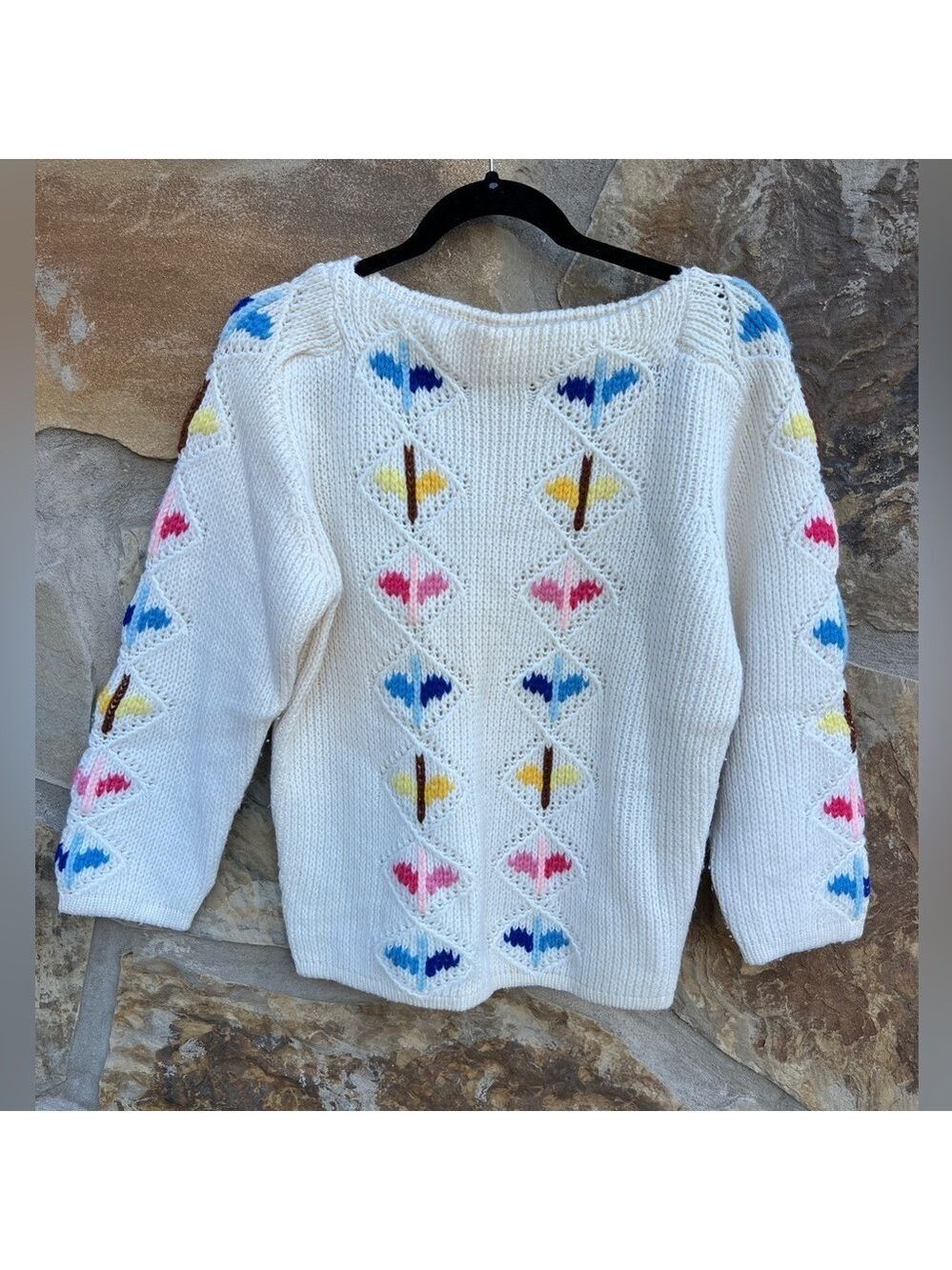Vintage Banff Cottagecore Virgin Wool Coastal Grandma Pullover Sweater M